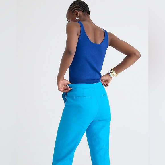 NEW / Kate straight-leg pant in stretch linen blend / B003 - Picture 2 of 7